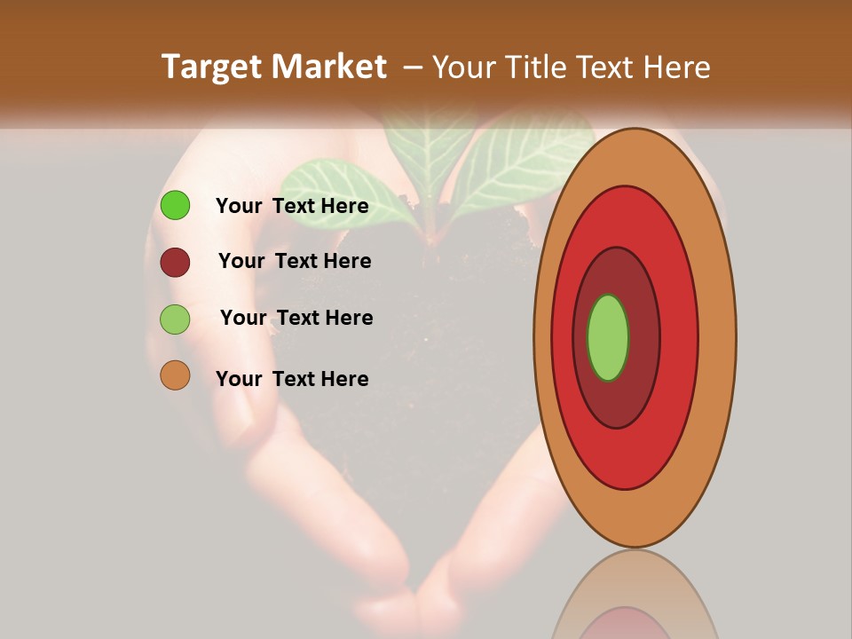 Hand Growing Stem PowerPoint Template