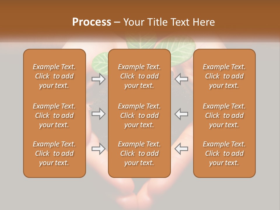 Hand Growing Stem PowerPoint Template