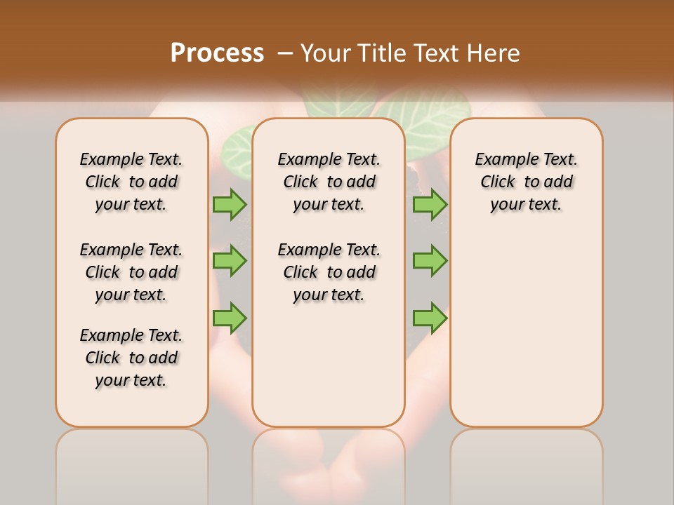 Hand Growing Stem PowerPoint Template