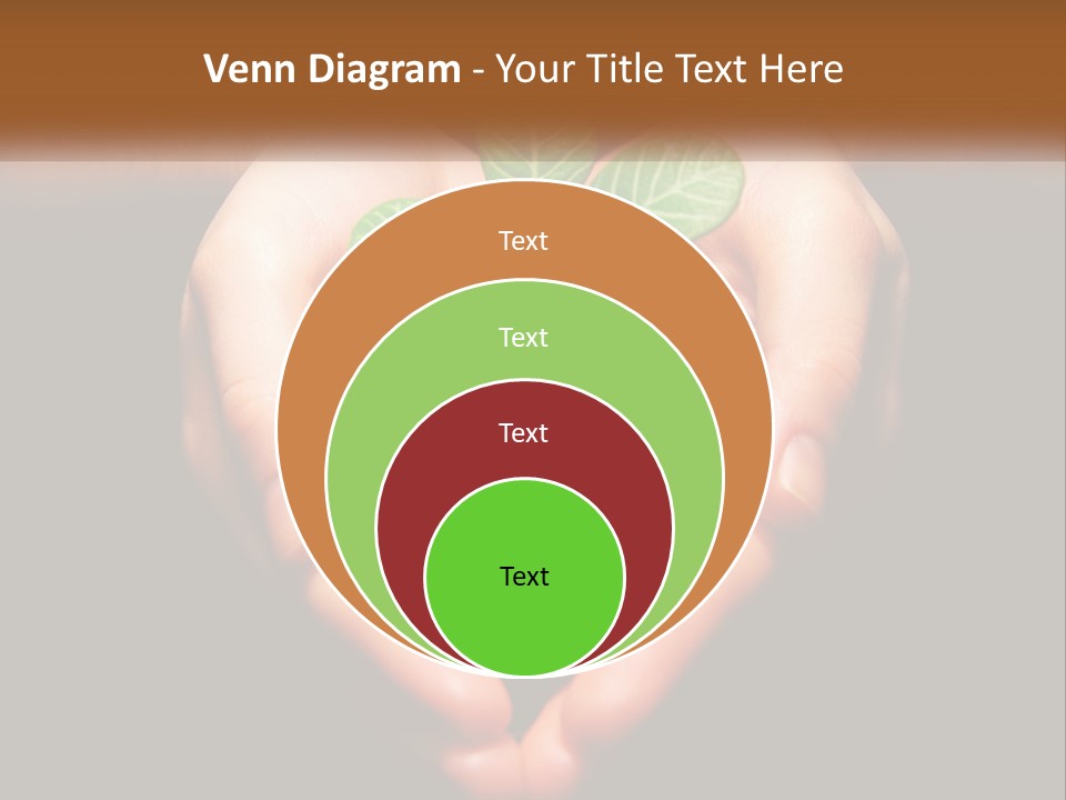 Hand Growing Stem PowerPoint Template