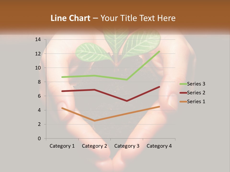 Hand Growing Stem PowerPoint Template