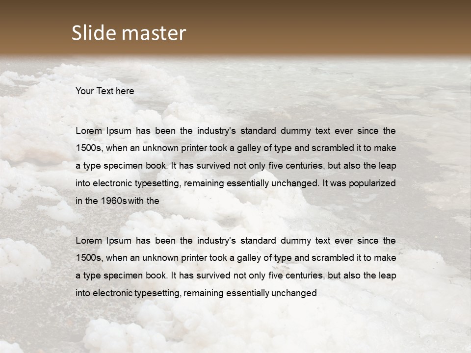 Middle Spa Salty PowerPoint Template