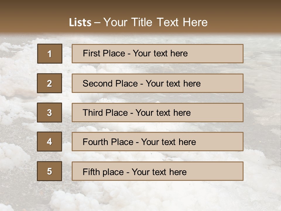 Middle Spa Salty PowerPoint Template
