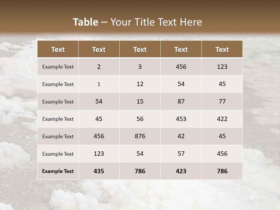 Middle Spa Salty PowerPoint Template