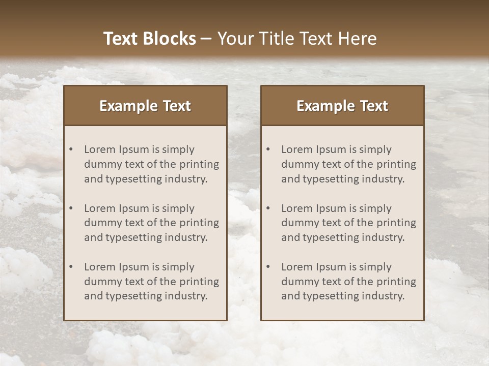 Middle Spa Salty PowerPoint Template