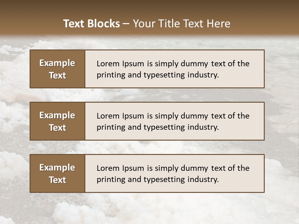 Middle Spa Salty PowerPoint Template