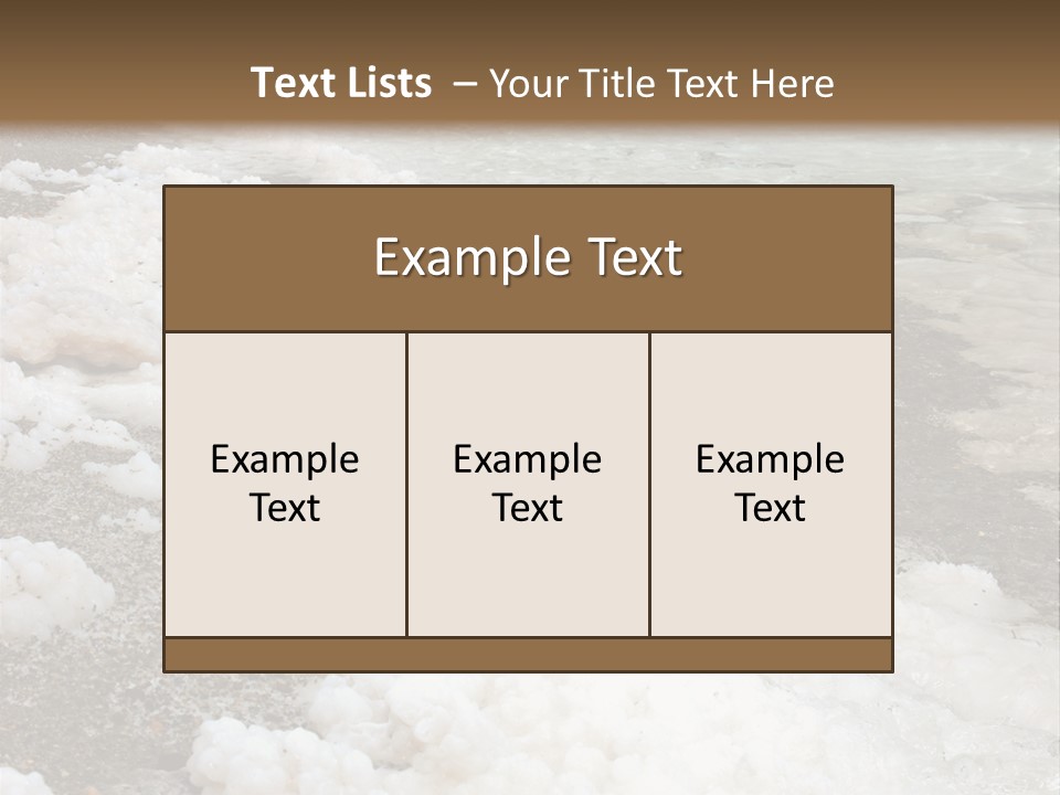 Middle Spa Salty PowerPoint Template