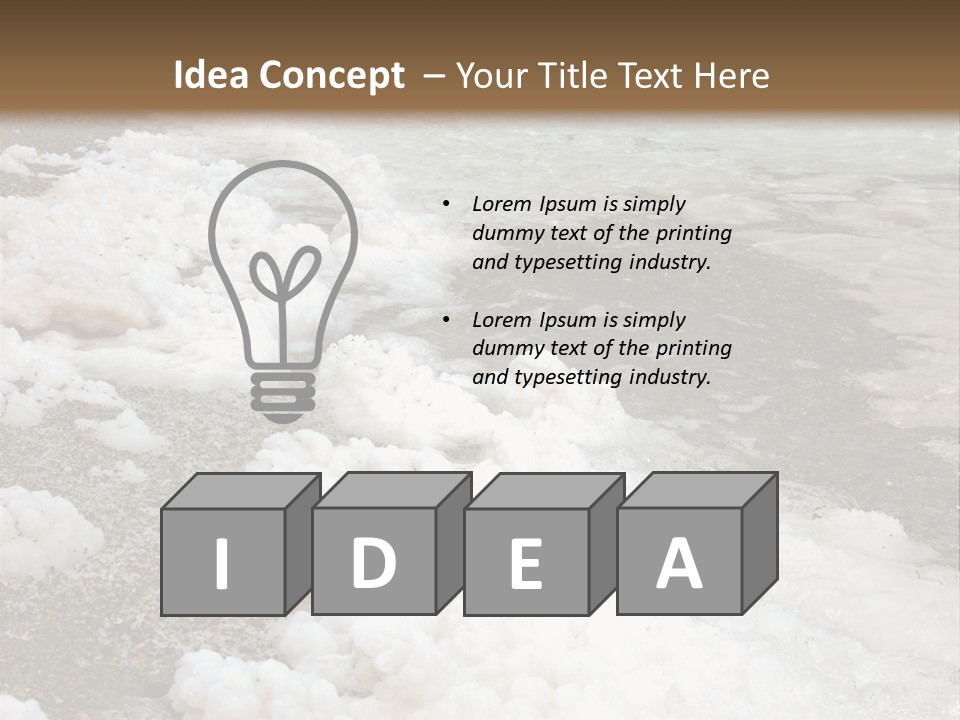 Middle Spa Salty PowerPoint Template