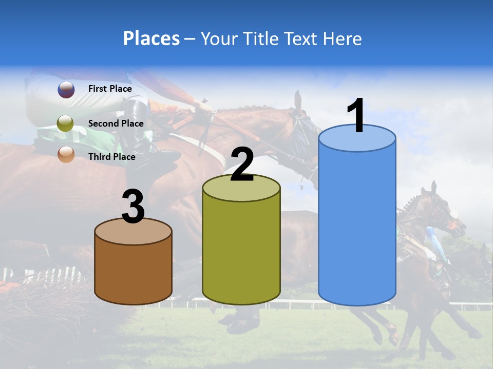 A Group Of People Riding On The Backs Of Brown Horses PowerPoint Template