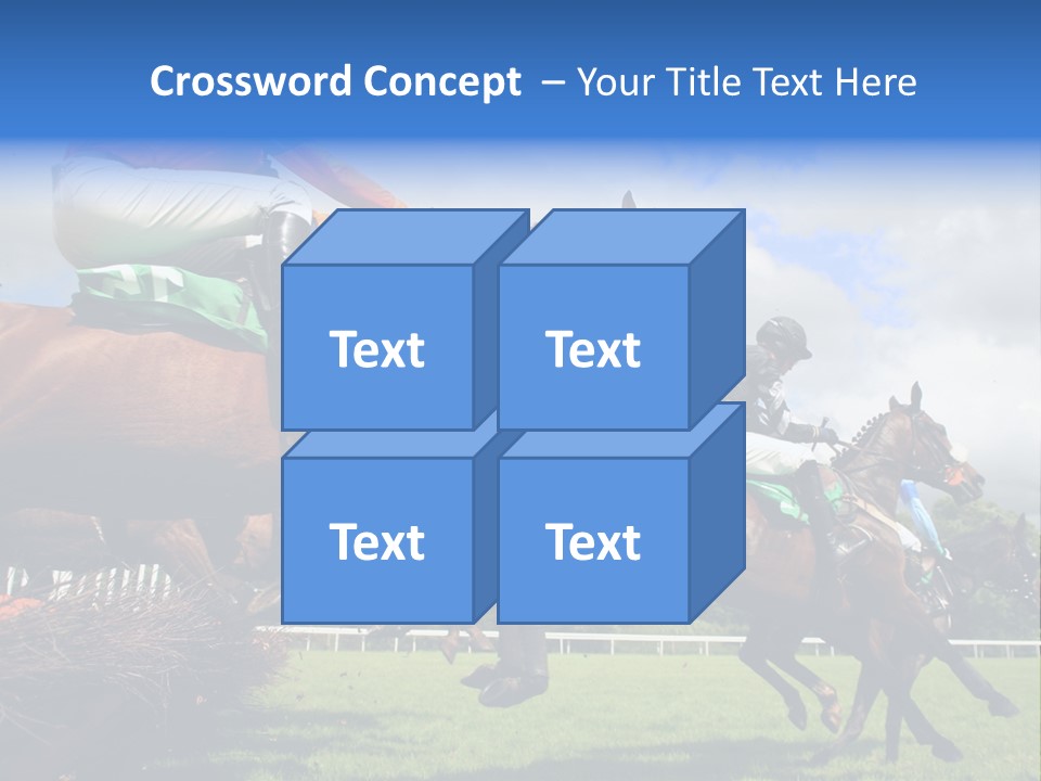 A Group Of People Riding On The Backs Of Brown Horses PowerPoint Template