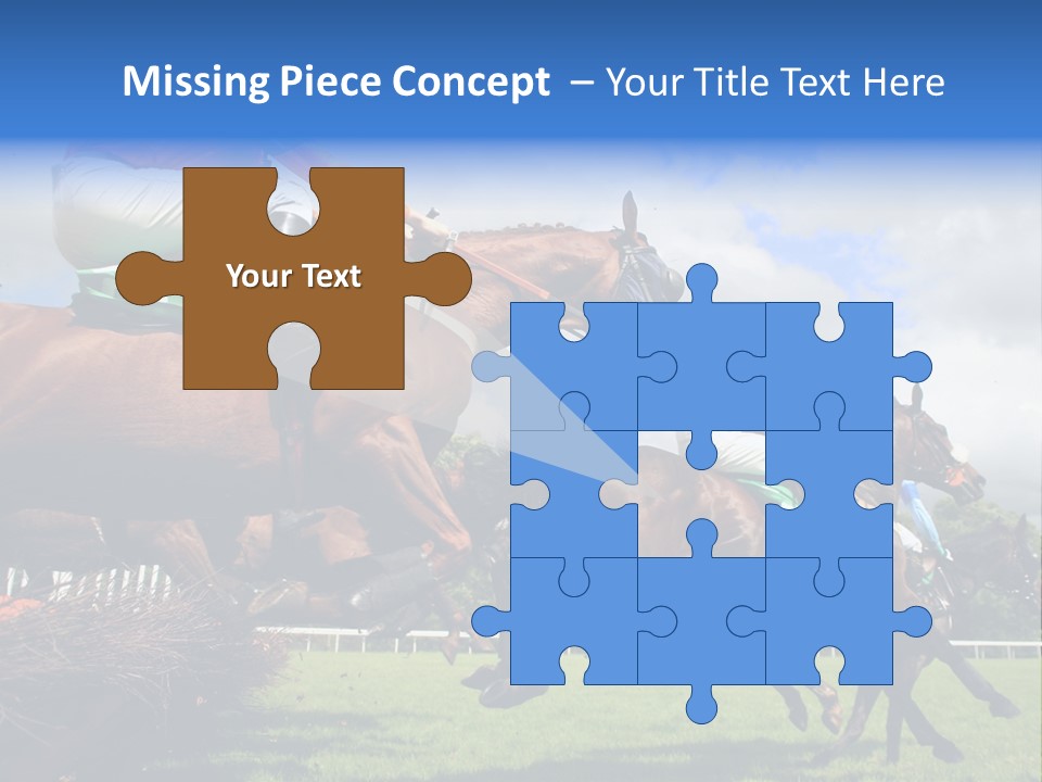 A Group Of People Riding On The Backs Of Brown Horses PowerPoint Template