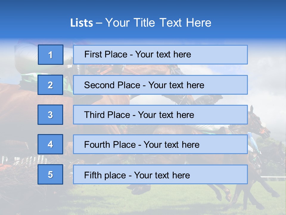 A Group Of People Riding On The Backs Of Brown Horses PowerPoint Template