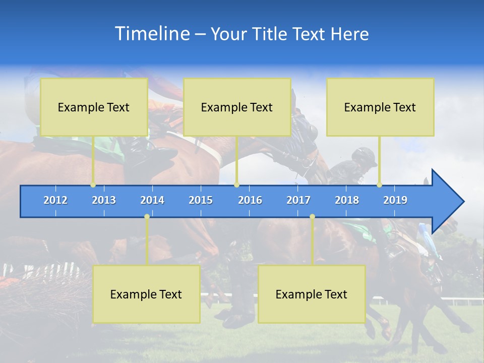 A Group Of People Riding On The Backs Of Brown Horses PowerPoint Template