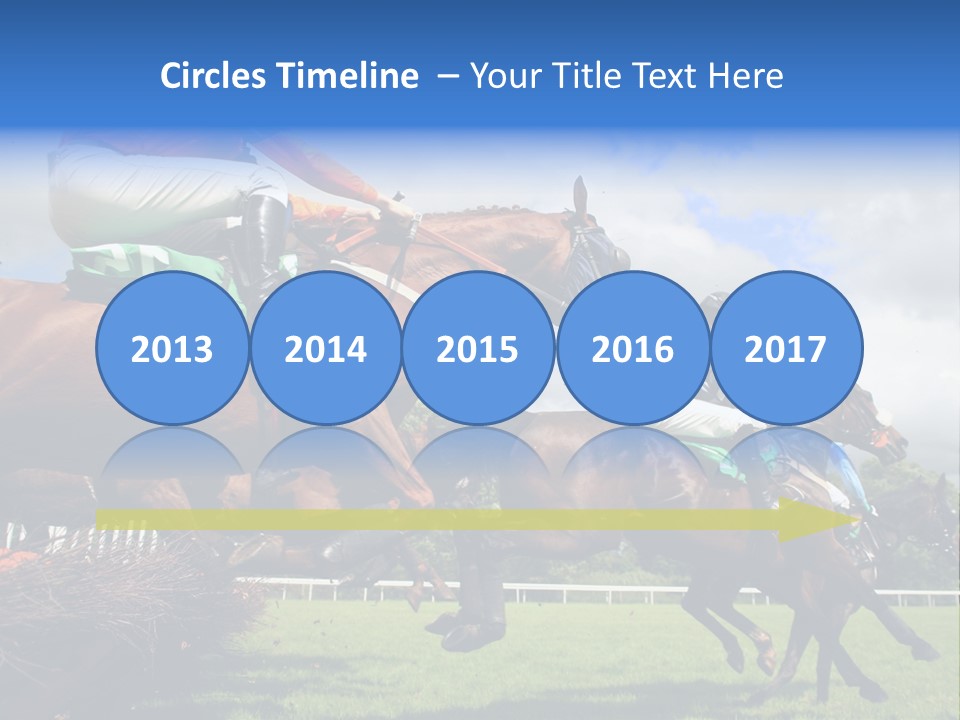 A Group Of People Riding On The Backs Of Brown Horses PowerPoint Template