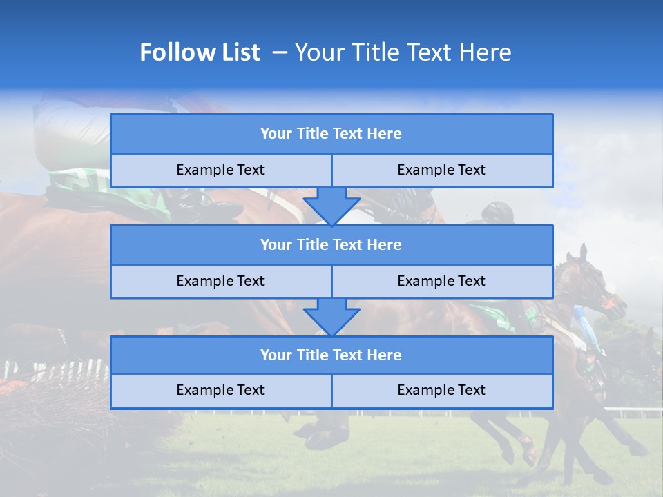 A Group Of People Riding On The Backs Of Brown Horses PowerPoint Template