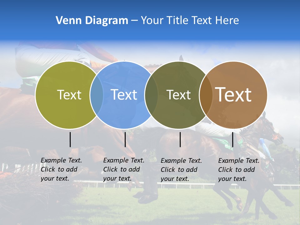 A Group Of People Riding On The Backs Of Brown Horses PowerPoint Template