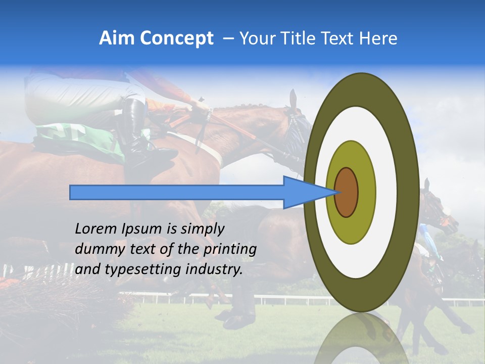 A Group Of People Riding On The Backs Of Brown Horses PowerPoint Template