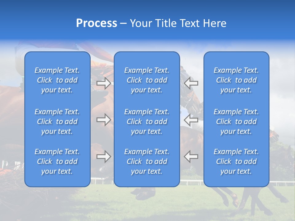 A Group Of People Riding On The Backs Of Brown Horses PowerPoint Template