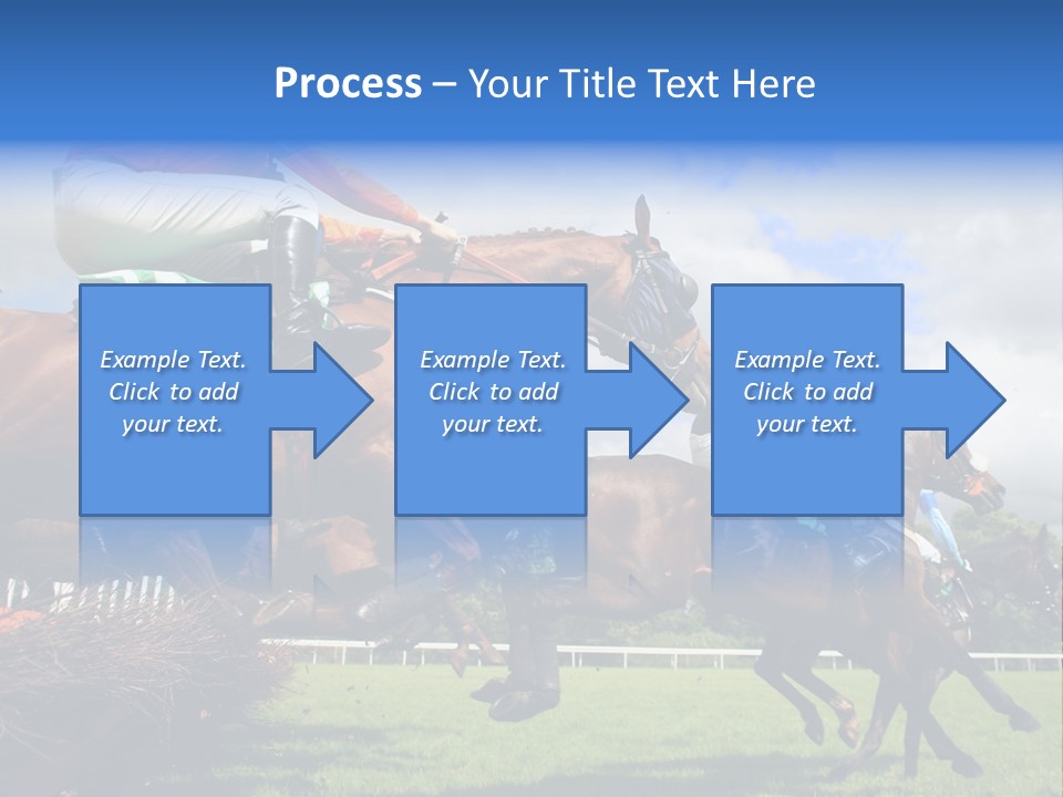 A Group Of People Riding On The Backs Of Brown Horses PowerPoint Template