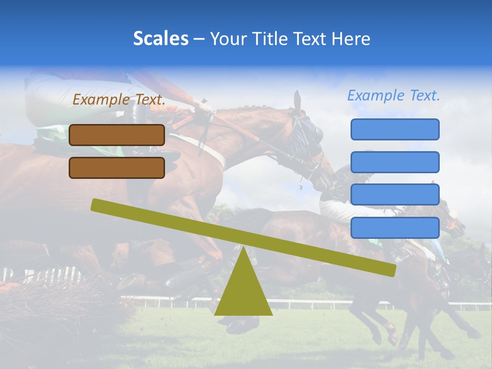 A Group Of People Riding On The Backs Of Brown Horses PowerPoint Template