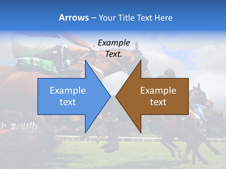 A Group Of People Riding On The Backs Of Brown Horses PowerPoint Template