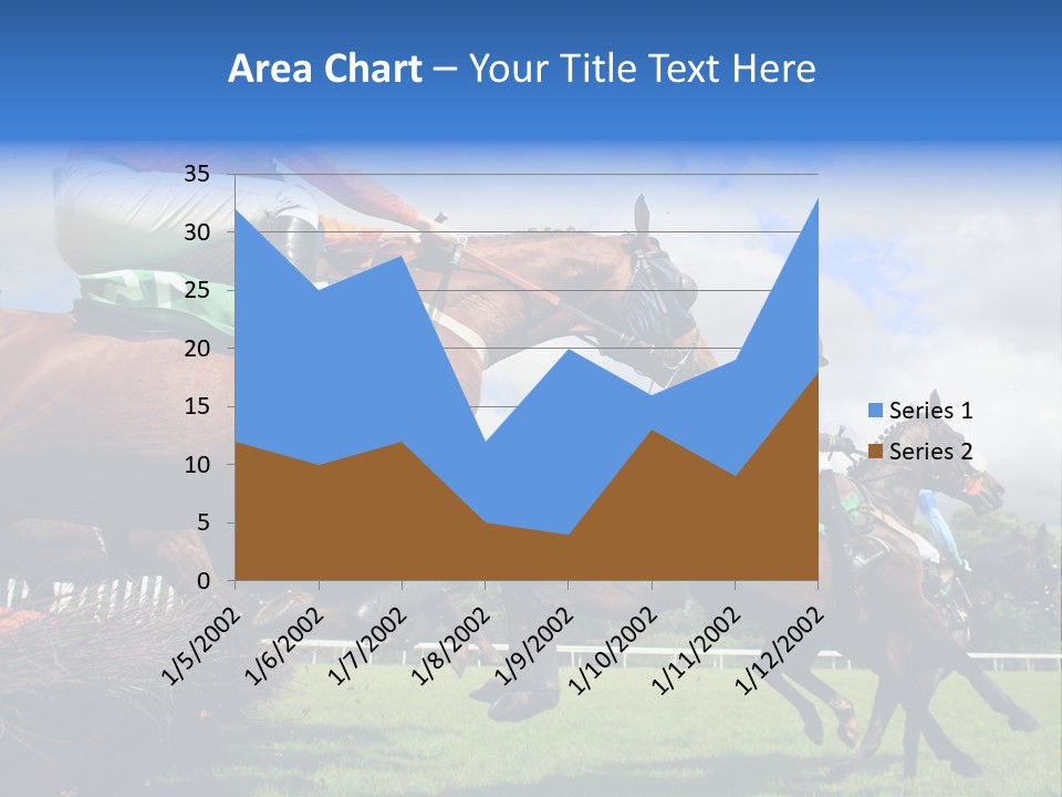 A Group Of People Riding On The Backs Of Brown Horses PowerPoint Template