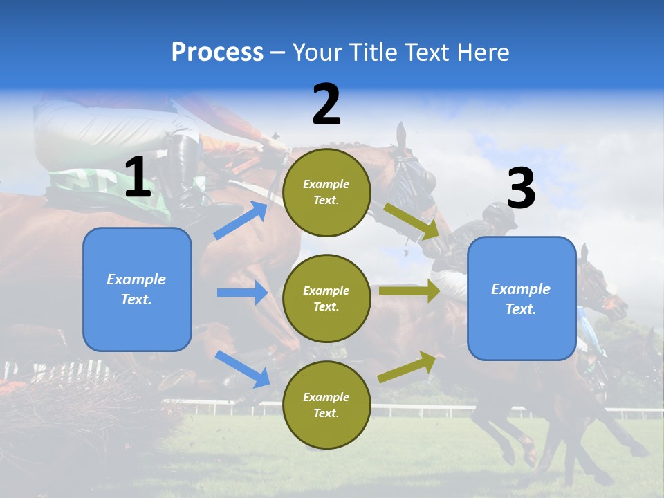 A Group Of People Riding On The Backs Of Brown Horses PowerPoint Template