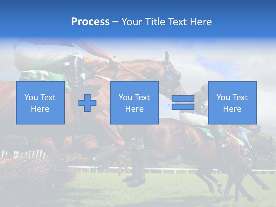 A Group Of People Riding On The Backs Of Brown Horses PowerPoint Template