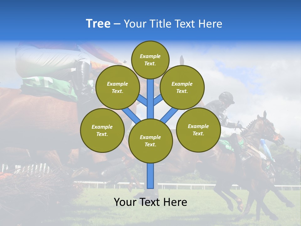 A Group Of People Riding On The Backs Of Brown Horses PowerPoint Template