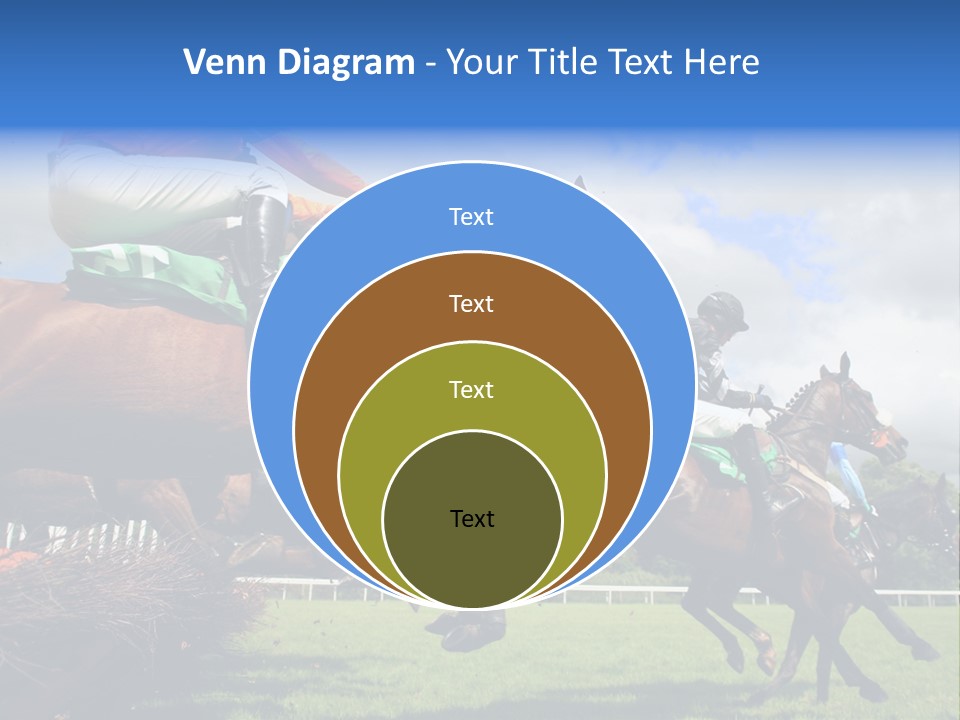 A Group Of People Riding On The Backs Of Brown Horses PowerPoint Template