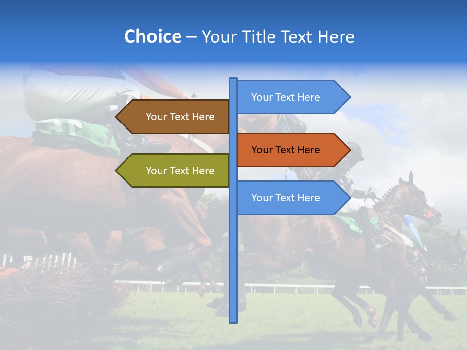 A Group Of People Riding On The Backs Of Brown Horses PowerPoint Template