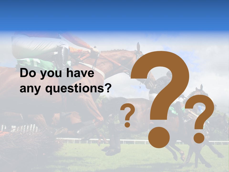 A Group Of People Riding On The Backs Of Brown Horses PowerPoint Template