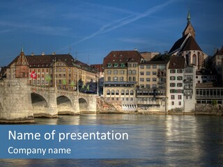Houses Mittlere Kleinbasel PowerPoint Template