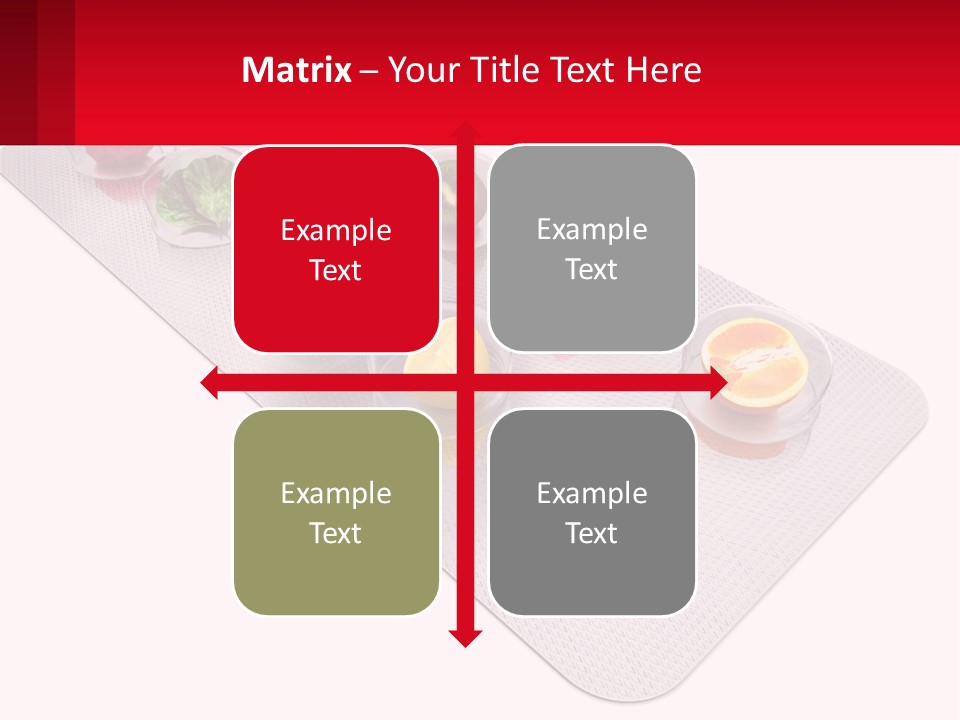 Capsule Illustration Apple PowerPoint Template