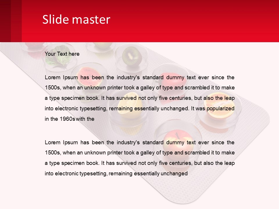 Capsule Illustration Apple PowerPoint Template