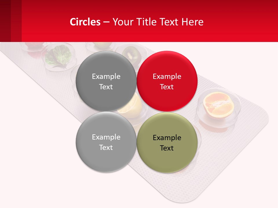 Capsule Illustration Apple PowerPoint Template