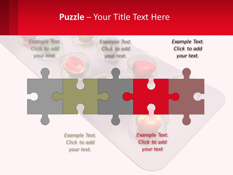 Capsule Illustration Apple PowerPoint Template