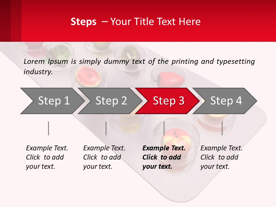 Capsule Illustration Apple PowerPoint Template