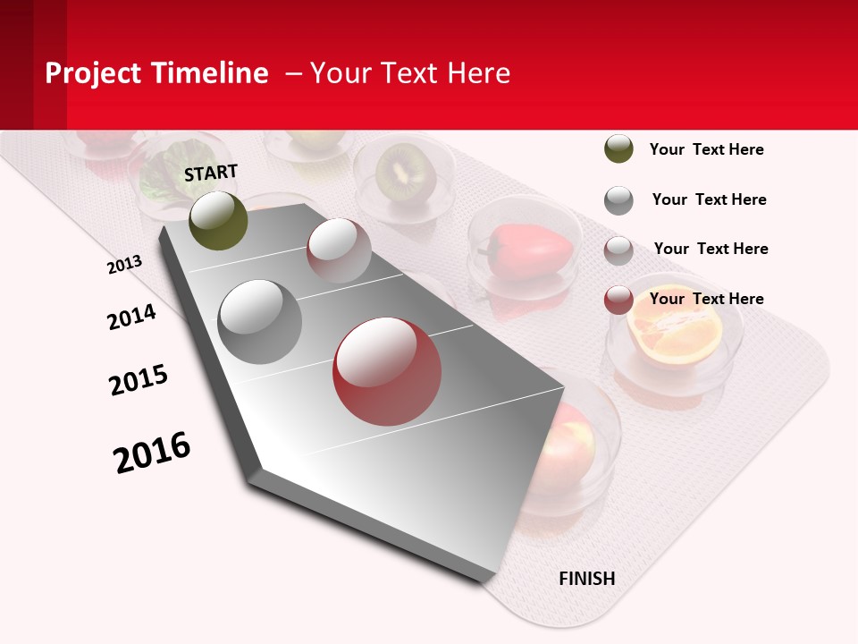 Capsule Illustration Apple PowerPoint Template