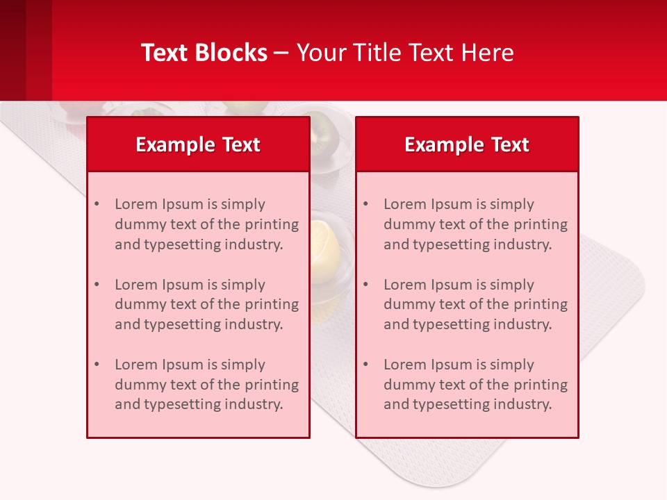 Capsule Illustration Apple PowerPoint Template