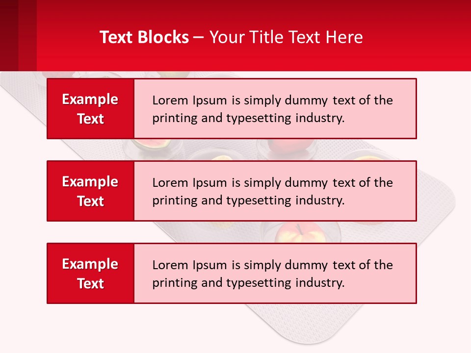 Capsule Illustration Apple PowerPoint Template