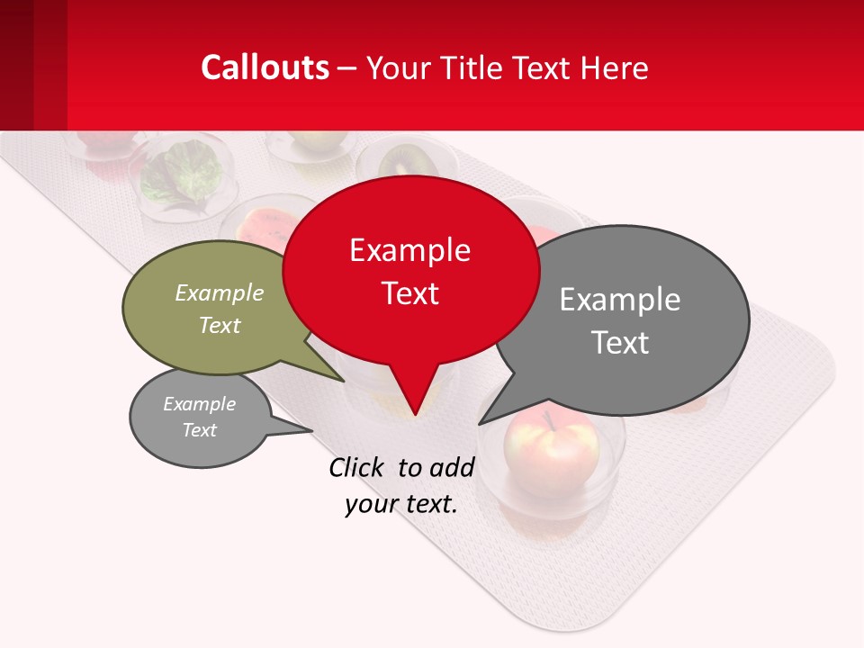 Capsule Illustration Apple PowerPoint Template