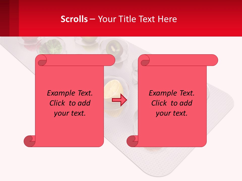 Capsule Illustration Apple PowerPoint Template