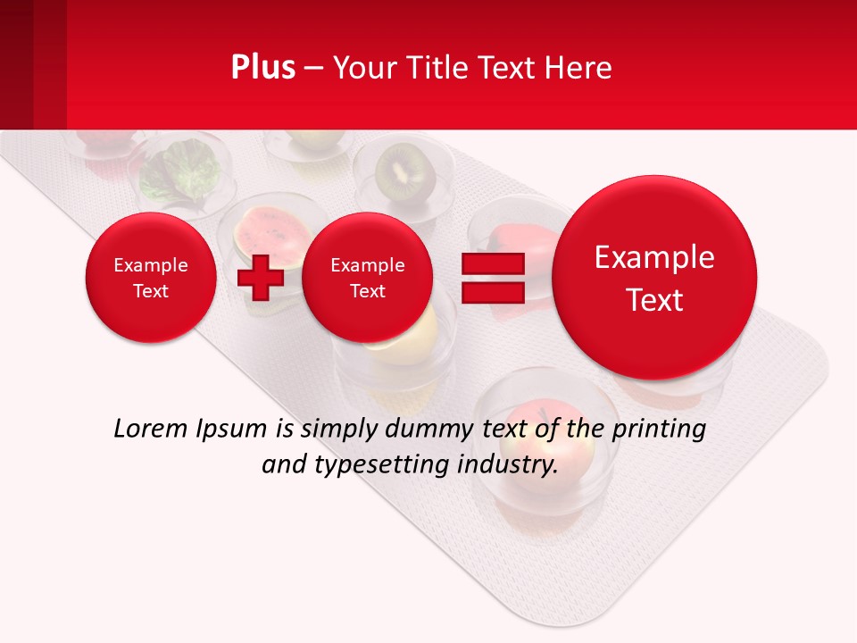 Capsule Illustration Apple PowerPoint Template