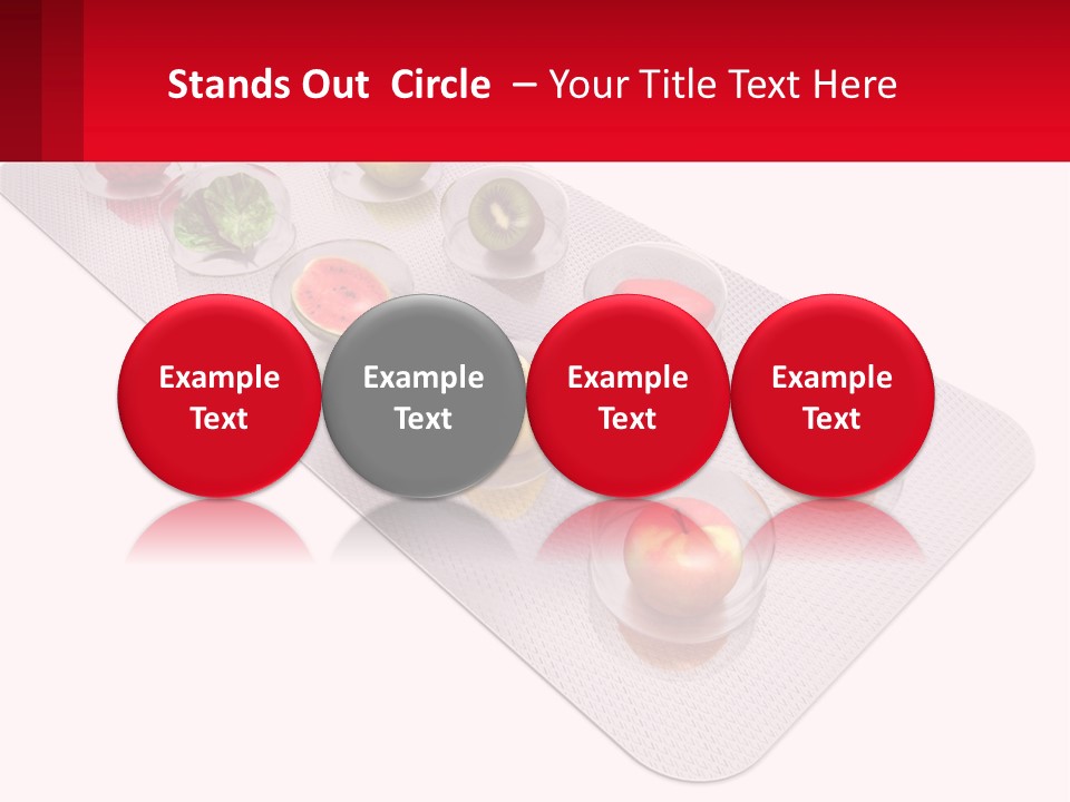 Capsule Illustration Apple PowerPoint Template