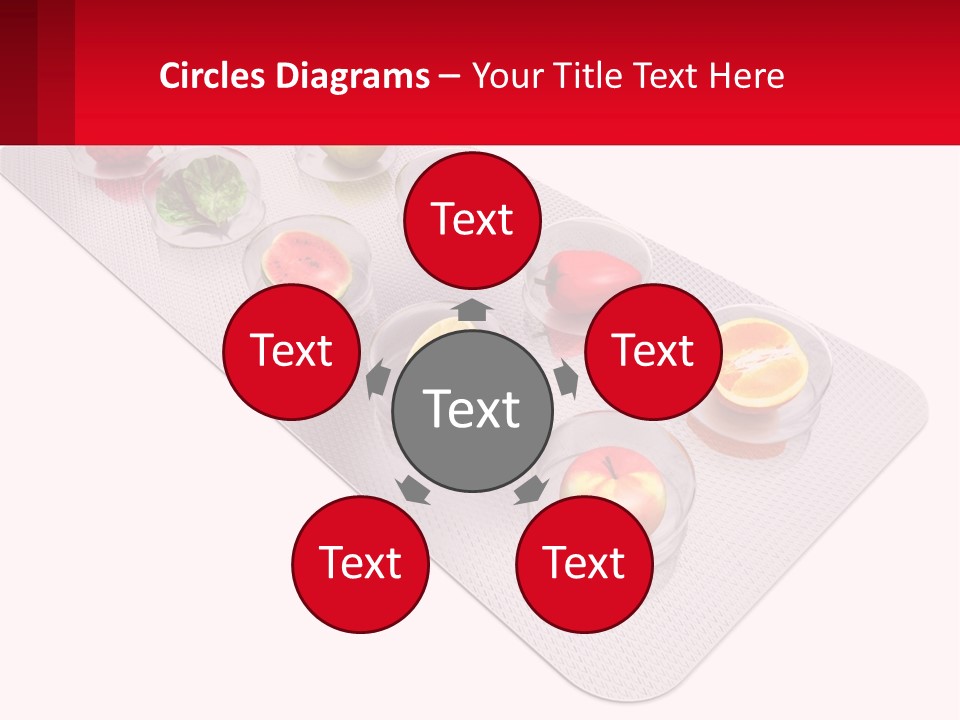 Capsule Illustration Apple PowerPoint Template