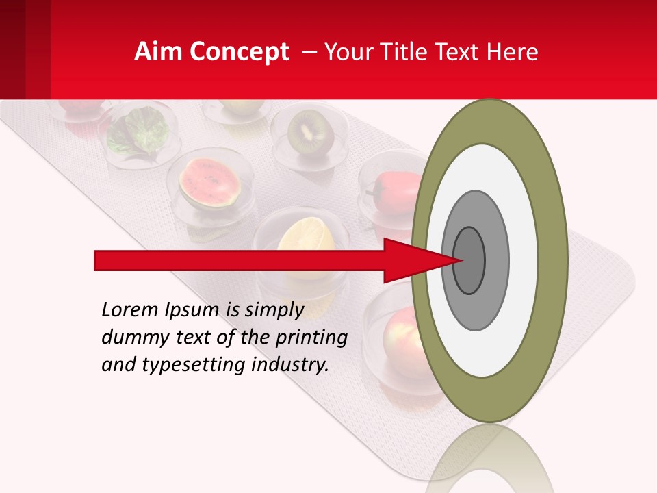 Capsule Illustration Apple PowerPoint Template