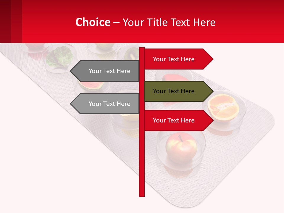Capsule Illustration Apple PowerPoint Template