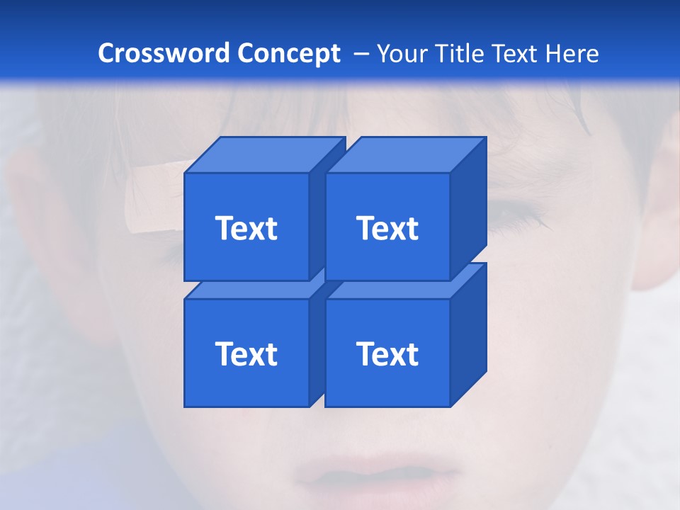 Wound Hurt Kid PowerPoint Template