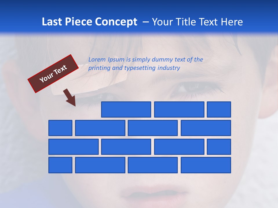 Wound Hurt Kid PowerPoint Template